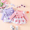 Vestido de Bebé Triangular Estampado Floral