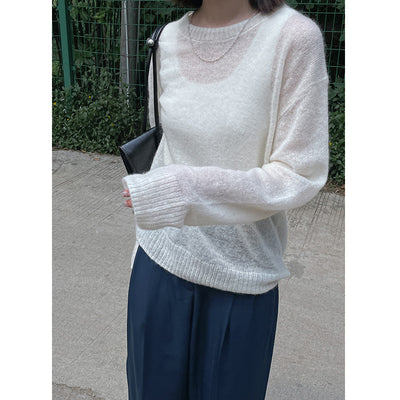 Suéter de Mohair Suelto para Mujer - Tejido Fino en Lana - Image 20