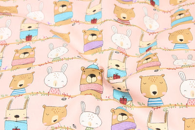 Tela de Algodón Estampada con Animales Lindos - Artesanal para DIY - Image 12
