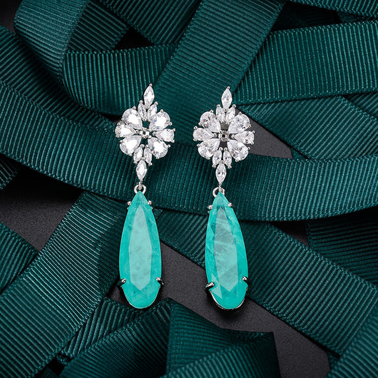 Aretes de Esmeralda Engastada con Brillo Cautivador - Image 11