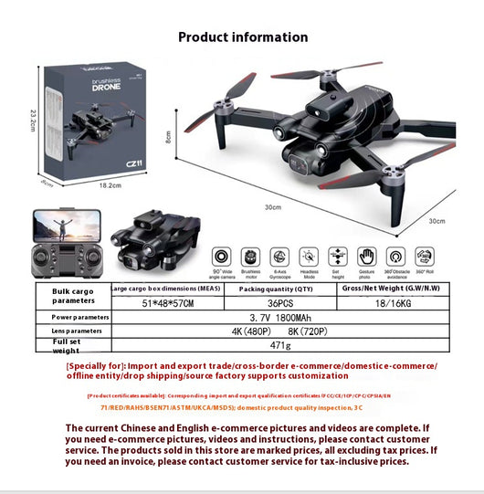 Dron Profesional 8K con Cámara 4K Ultra HD y Estabilización Avanzada - Image 8