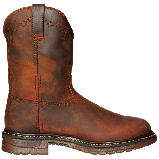 Botas Motociclistas para Hombre con Punta Redonda, Talón Bajo y Puños Elásticos - Image 4