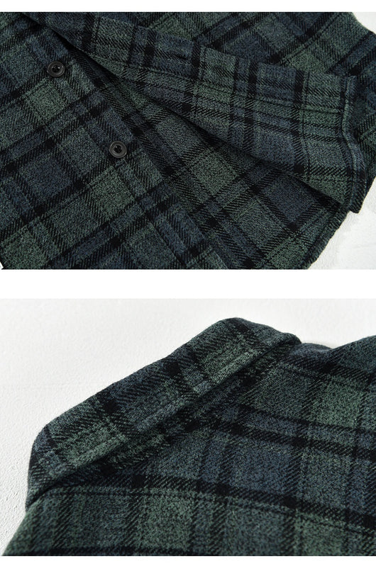 Camisa Casual de Cuadros Retro para Hombre - Image 19