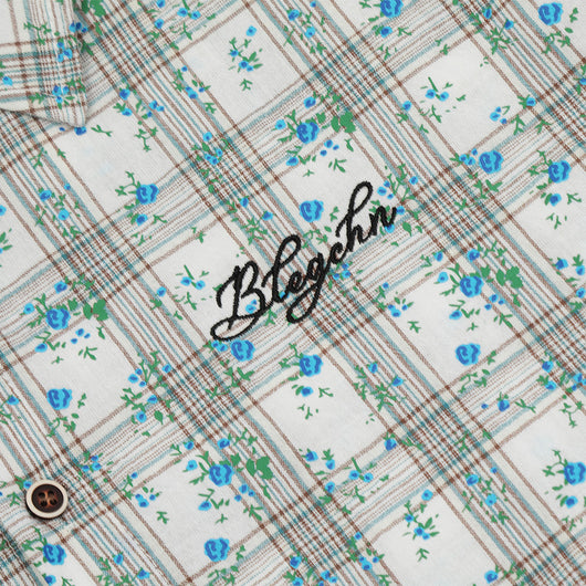 Camisa Suelta Estampado Floral y Cuadros para Hombre - Image 4