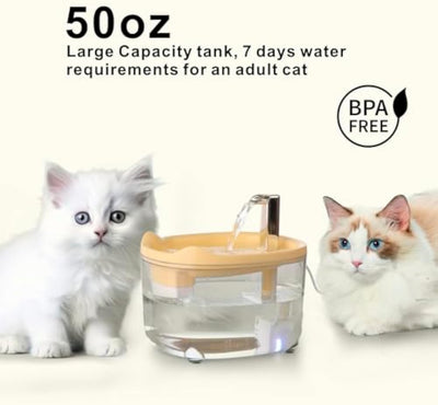 Fuente de Agua para Gatos y Perros 1500ml con Bomba Silenciosa - Image 7