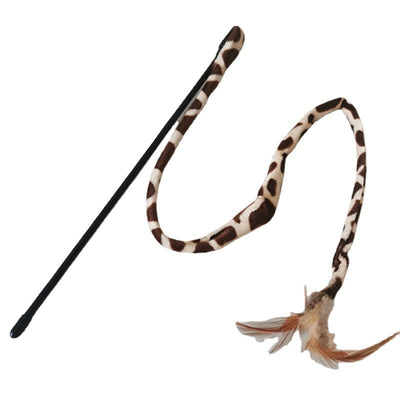 Juguete Interactivo Varita para Gatos con Mango Corto