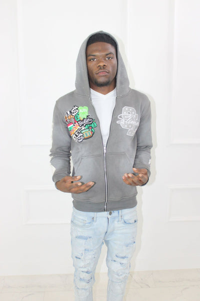 Sudadera con Capucha y Estampado Bordado para Hombre - Image 17