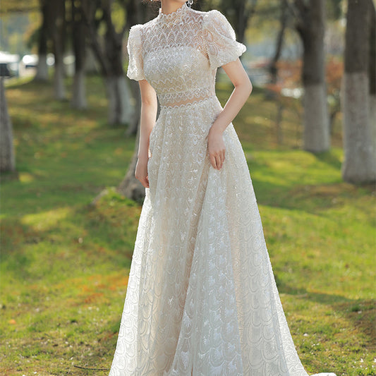 Vestido Vintage Elegante de Color Liso para Mujer - Image 2