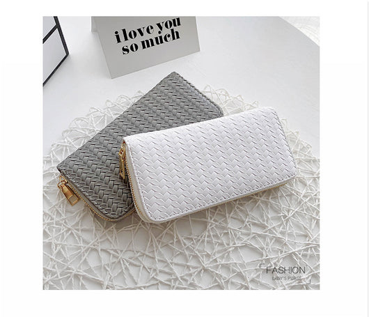Cartera Clutch de Cuero con Patrón Geométrico - Bolso Minimalista para Mujer - Image 14
