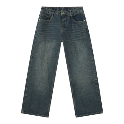 Jeans Retro Holgados con Cintura Elástica Estilo Coreano para Hombre - Image 7