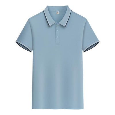 Polo de Algodón Puro Business Casual con Solapa - Manga Corta - Image 13