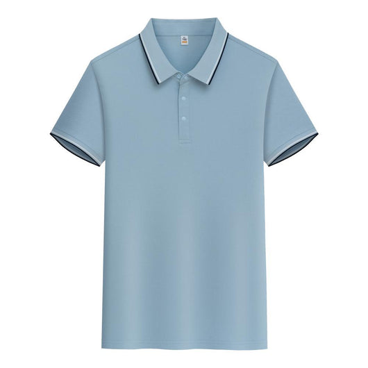 Polo de Algodón Puro Business Casual con Solapa - Manga Corta - Image 13
