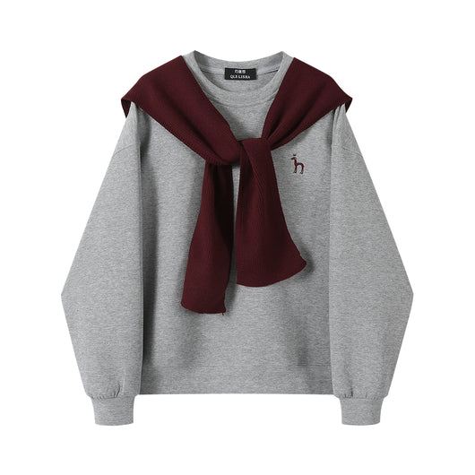Sudadera Suelta Cuello Redondo para Mujer - Image 12