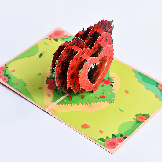 Tarjetas Pop-Up 3D Flores - Invitaciones de Boda, Cumpleaños y Aniversario - Image 6
