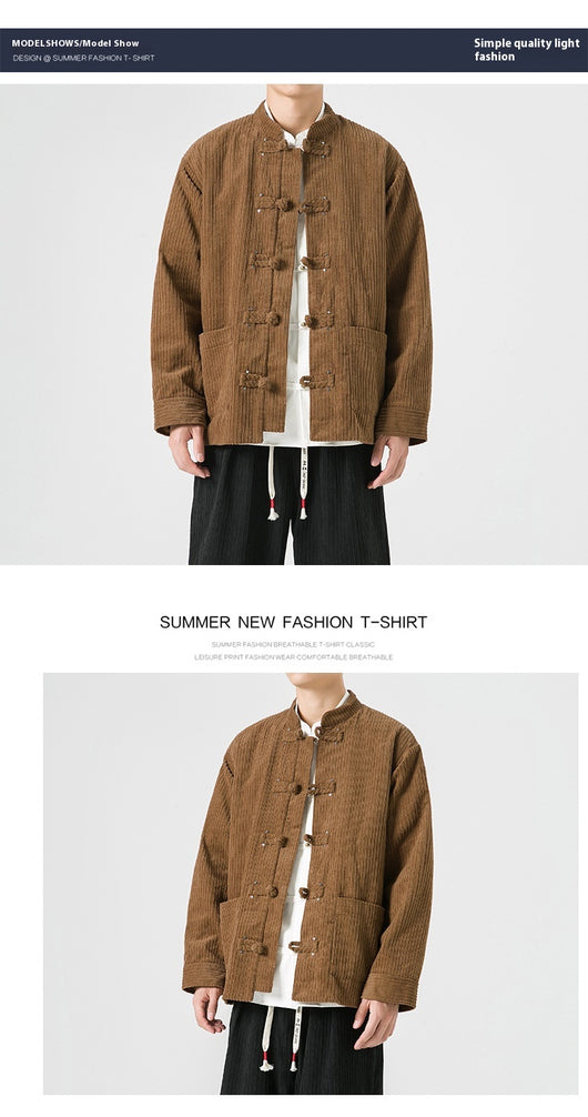Chaqueta de Pana Han Mejorada - Abrigo Versátil de Algodón - Image 21