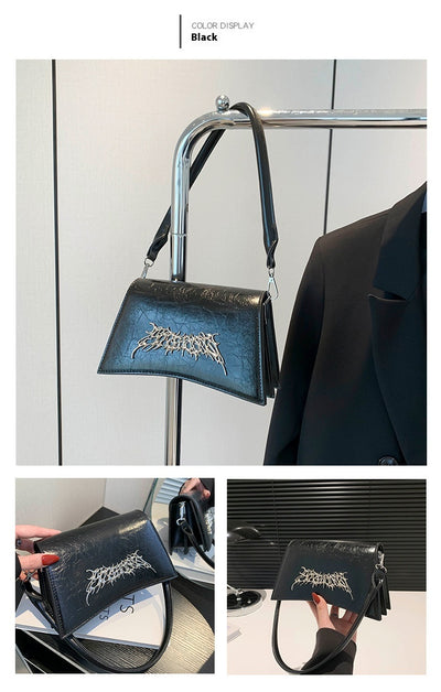 Bolsa Bandolera Diseño Francés con Cadena y Textura Crack - Image 20