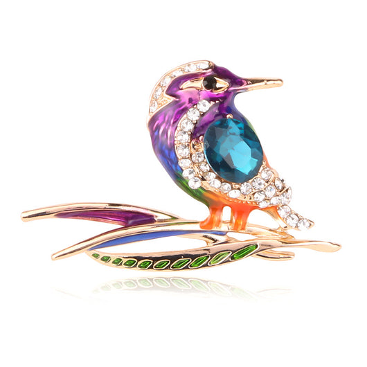 Broche de Cristal Pájaro Carpintero Hecho a Mano - Image 9