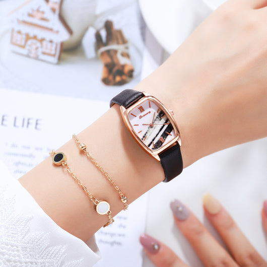 Reloj de Pulsera Cuadrado Elegante con Correa de Poliuretano - Image 8