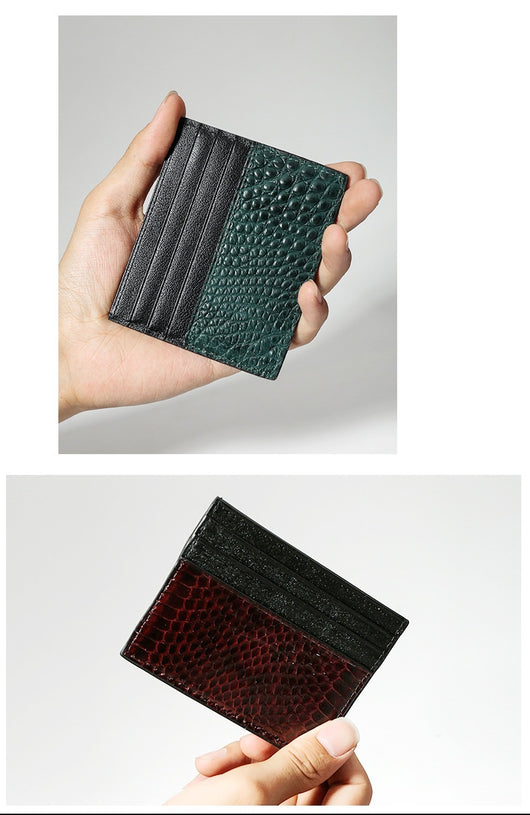 Billetera Minimalista de Cuero Genuino con Múltiples Compartimentos - Image 30