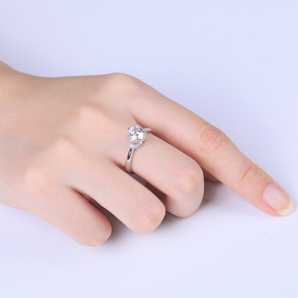 Anillo de Diamante para Boda Estilo Europeo y Americano
