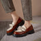 Zapatos Plataforma Piel de Oveja Mujer - Botín Impermeable Tacón Bajo Taichung