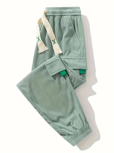 Pantalones de Trabajo Corduroy Talla Grande con Ajuste en Tobillo - Image 6