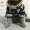 Collar de Cadena Dorada Plástico para Perro y Gato