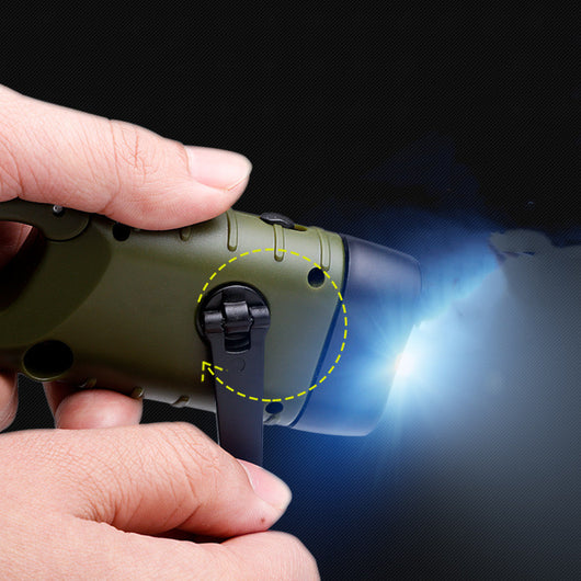 Linterna LED Recargable con Manivela, Energía Solar y Puerto USB - Image 10