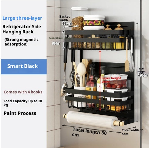 Organizador Magnético Lateral para Refrigerador sin Perforación - Image 9