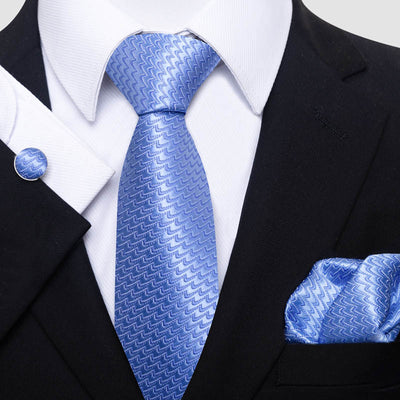 Conjunto de Corbata, Pañuelo y Gemelos para Hombre - Elegancia Empresarial - Image 6
