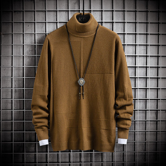 Suéter Tejido Cuello Alto para Estudiantes - Image 3