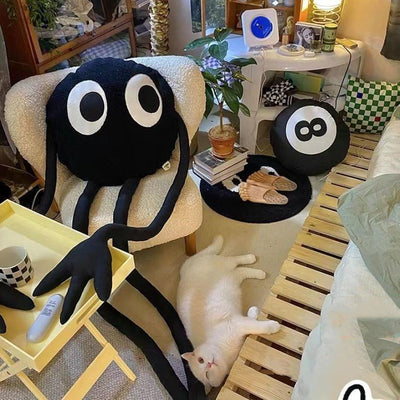 Peluche Decorativo Sofá Carbón Negro - Muñeco Trendy para Dormitorio y Fotos - Image 6