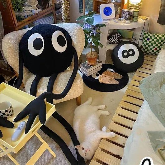 Peluche Decorativo Sofá Carbón Negro - Muñeco Trendy para Dormitorio y Fotos - Image 6