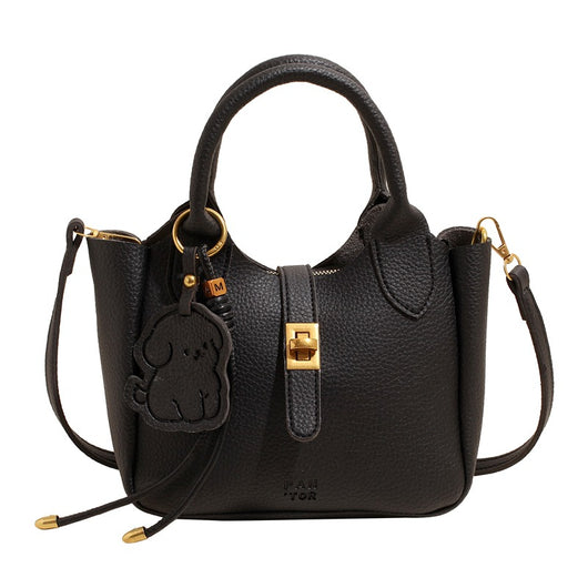 Bolsa Mensajera de Moda Estilo Bucket - Portátil y Versátil - Image 9