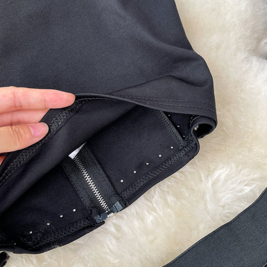 Conjunto de Dos Piezas: Top Tubo con Strass y Falda Midi con Malla Irregular - Image 12