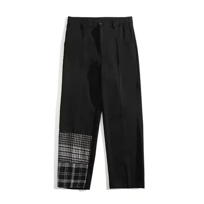 Pantalones Casuales Hombre con Costura Cuadrícula Novena - Image 4