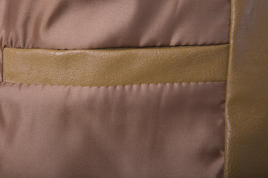 Blazer Ejecutivo de Cuero PU con Botón Simple - Image 3
