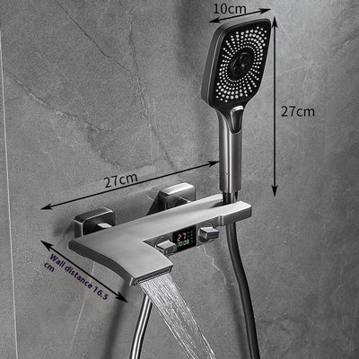 Juego de Grifo Mezclador para Bañera con Agua Fría y Caliente - Image 22