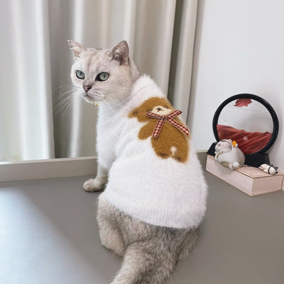 Suéter Navideño con Pajarita para Perros y Gatos - Image 11