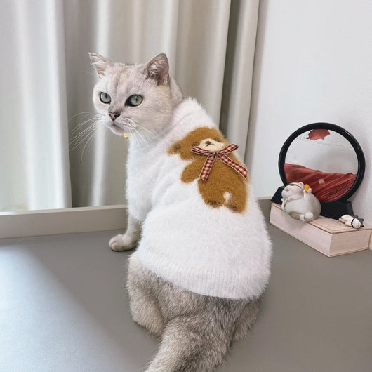 Suéter Navideño con Pajarita para Perros y Gatos - Image 11
