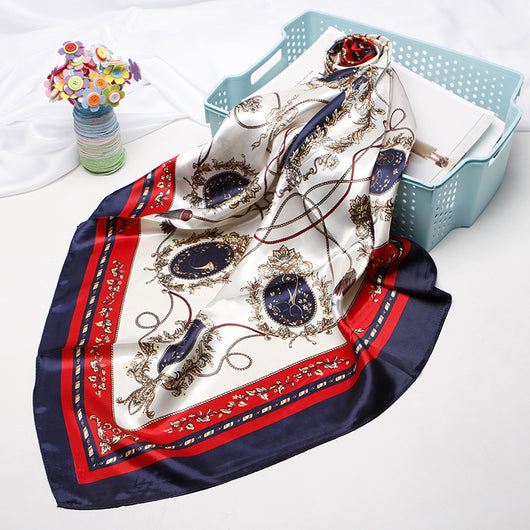 Pañuelo de Seda 90cm Estampado Anacardo - Image 32
