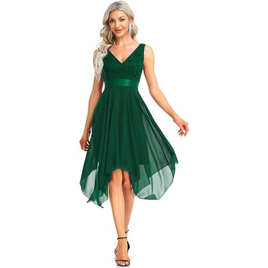 Vestido de Fiesta Elegante con Encaje y Gasa para Mujer - Image 15