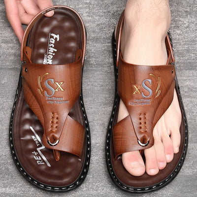 Sandalias Tipo Flip Flop para Hombre con Suela Blanda de Látex