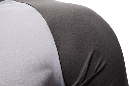 Playera de Manga Larga para Hombre con Bloques de Color y Costuras - Image 7