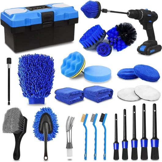 Kit de Limpieza Eléctrico Portátil para Auto y Hogar con Cepillo Rotatorio - Image 7