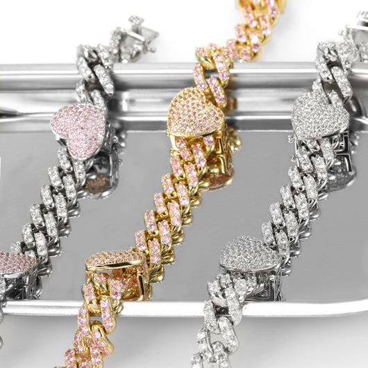 Pulsera Tobillera Corazón Circonia Chapada - Accesorio Versátil para Mujer - Image 10