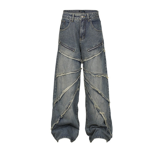 Jeans Rectos con Costuras Deconstruidas y Borde Plisado - Image 12
