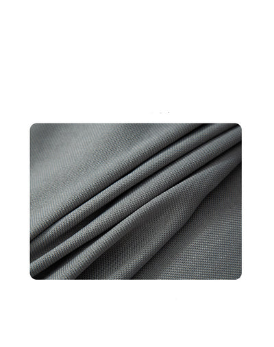 White curtain with a repeating pattern of black outline cartoon faces, featuring grommet top for easy hanging. - Image 6
