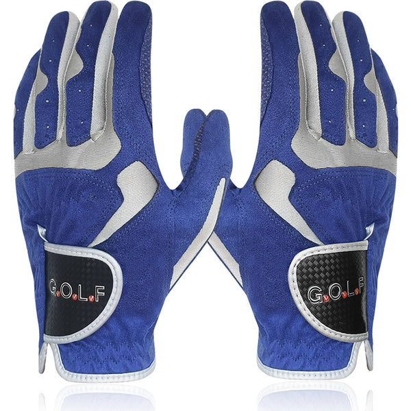 Guantes de Golf Transpirables con Partículas Antideslizantes de Microfibra