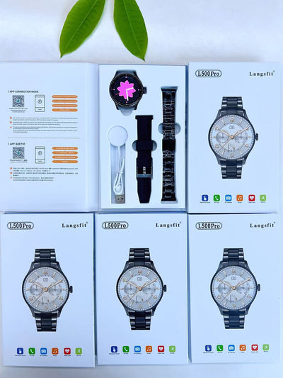 Reloj Deportivo Bluetooth con Doble Correa de Acero Inoxidable Pulido - Image 7